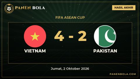 Comeback! Vietnam Bangkit dan Kalahkan Pakistan 4-2