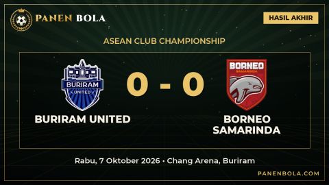 Hasil ASEAN Club Championship: Buriram United dan Borneo Samarinda Bermain Kacamata