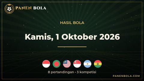 Hasil Bola Tadi Malam Kamis, 1 Oktober 2026: Indonesia 9-2 Bangladesh, Malaysia 6-0 Singapura