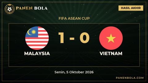 Hasil FIFA ASEAN Cup: Malaysia Taklukkan Vietnam 1-0