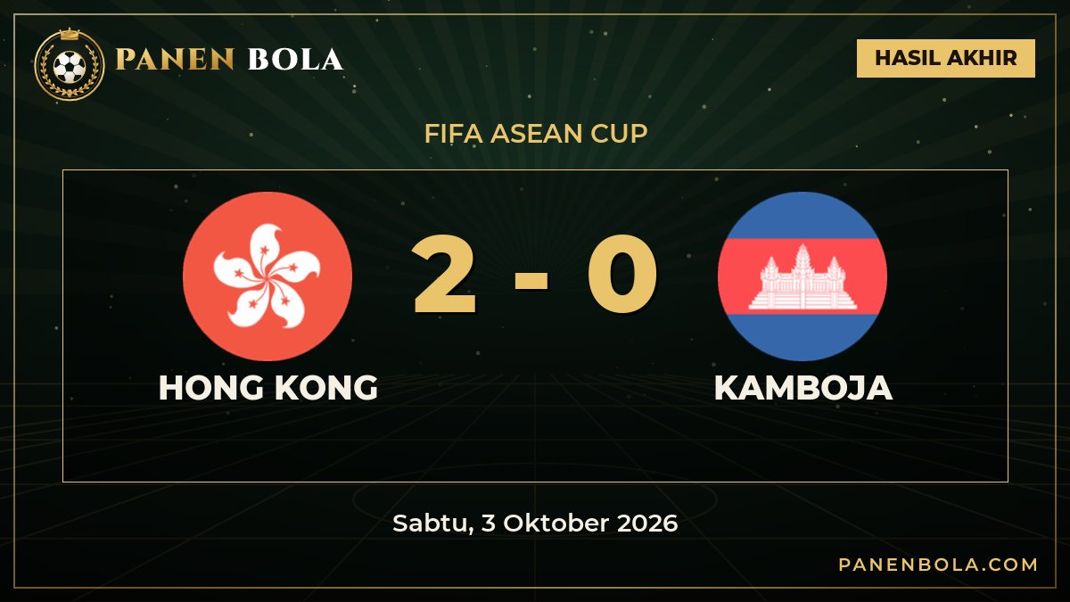 Hong Kong Kalahkan Kamboja 2-0, Ini Jalannya Laga
