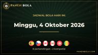 Jadwal Bola Hari Ini Minggu, 4 Oktober 2026: Spanyol vs Ceko hingga Kanada vs Peru