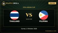 Prediksi Thailand vs Filipina: Jadwal, H2H dan Statistik (FIFA ASEAN Cup, 2 Okt 2026)