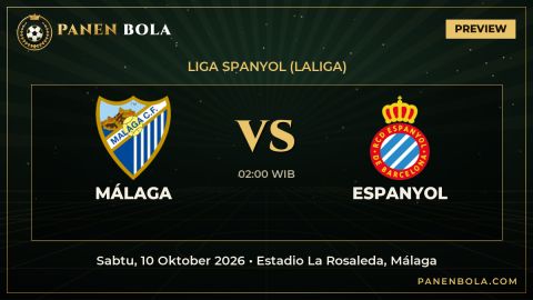 Preview Málaga vs Espanyol di Liga Spanyol (LaLiga): Head to Head, Form & Jam Tayang