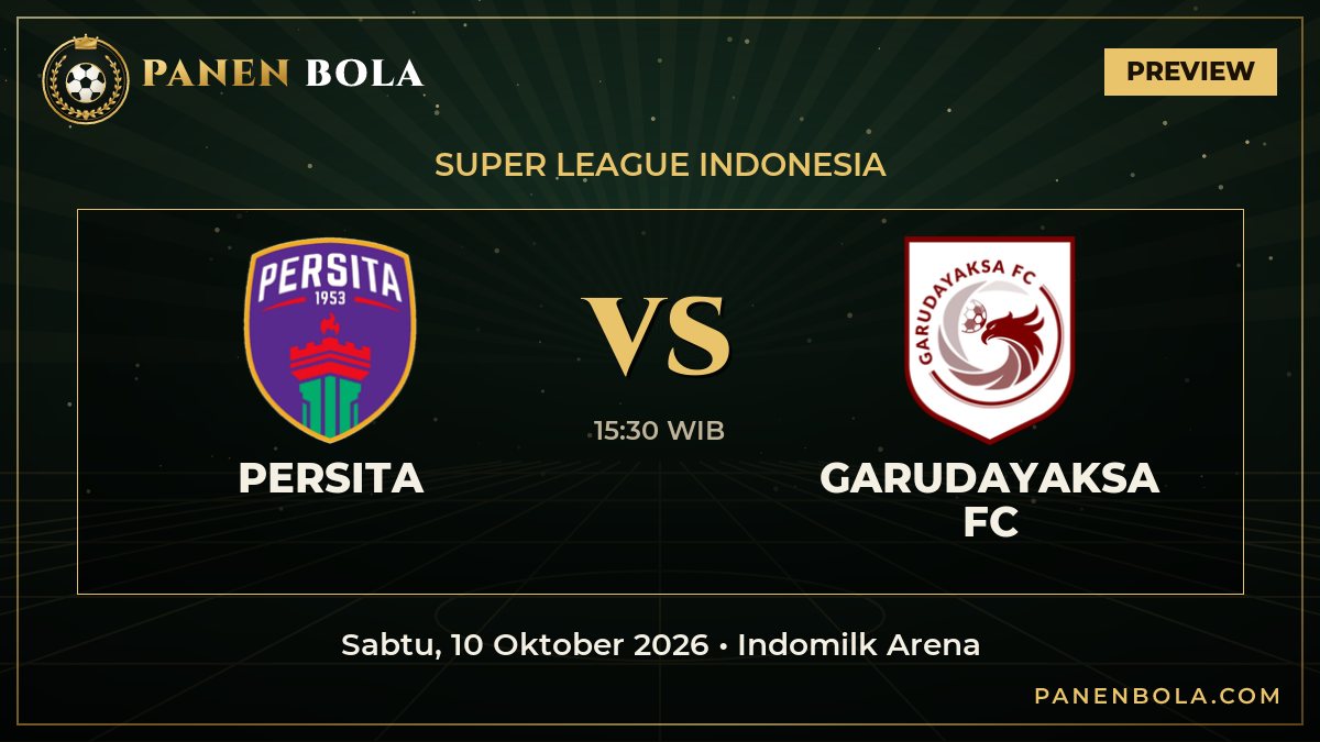Preview Persita vs Garudayaksa FC di Super League Indonesia: Head to Head, Form & Jam Tayang