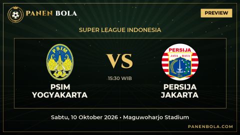PSIM Yogyakarta vs Persija Jakarta: Prediksi, Jadwal Kick-off 15:30 WIB dan Rekor Pertemuan