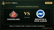Sunderland vs Brighton & Hove Albion: Prediksi, Jadwal Kick-off 21:00 WIB dan Rekor Pertemuan